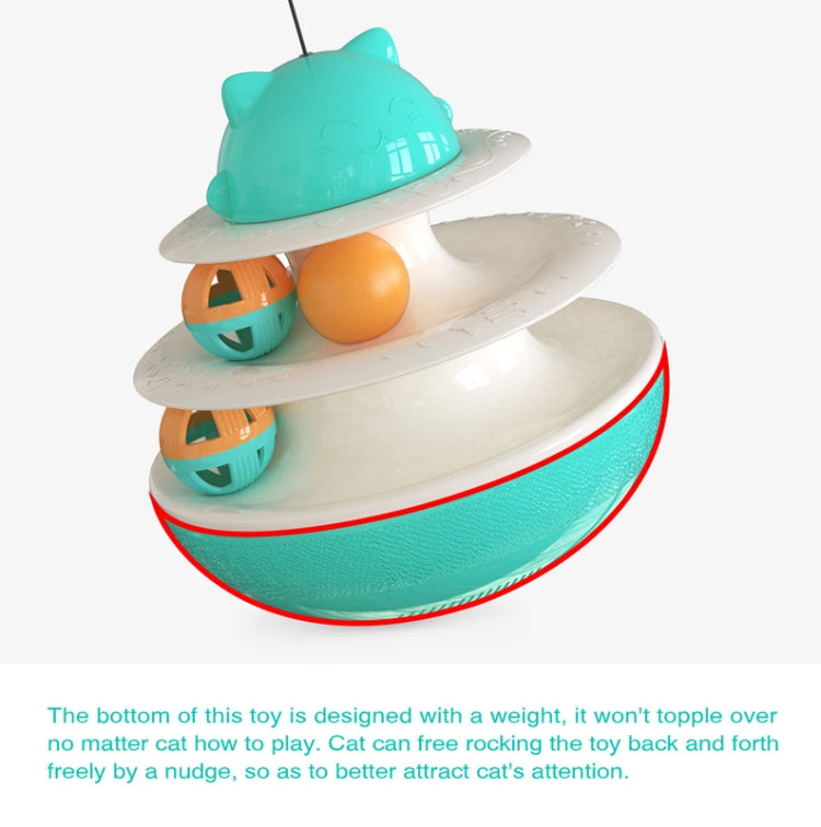 Cat Educational Toy Cat Turntable Interactive Play Plate Upgrade Track Ball