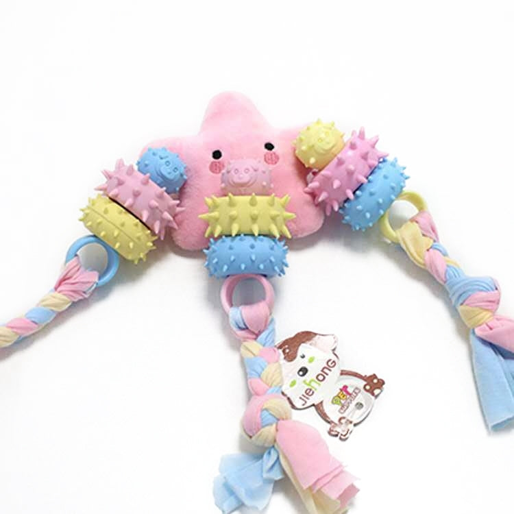 Pet Toys TPR Bite Resistance Dog Supplies Cotton Rope Cloth Toys, Specification: Cartoon(Random Color Delivery)
