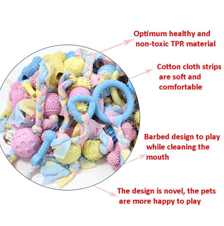 Pet Toys TPR Bite Resistance Dog Supplies Cotton Rope Cloth Toys, Specification: Maji Ball(Random Color Delivery)