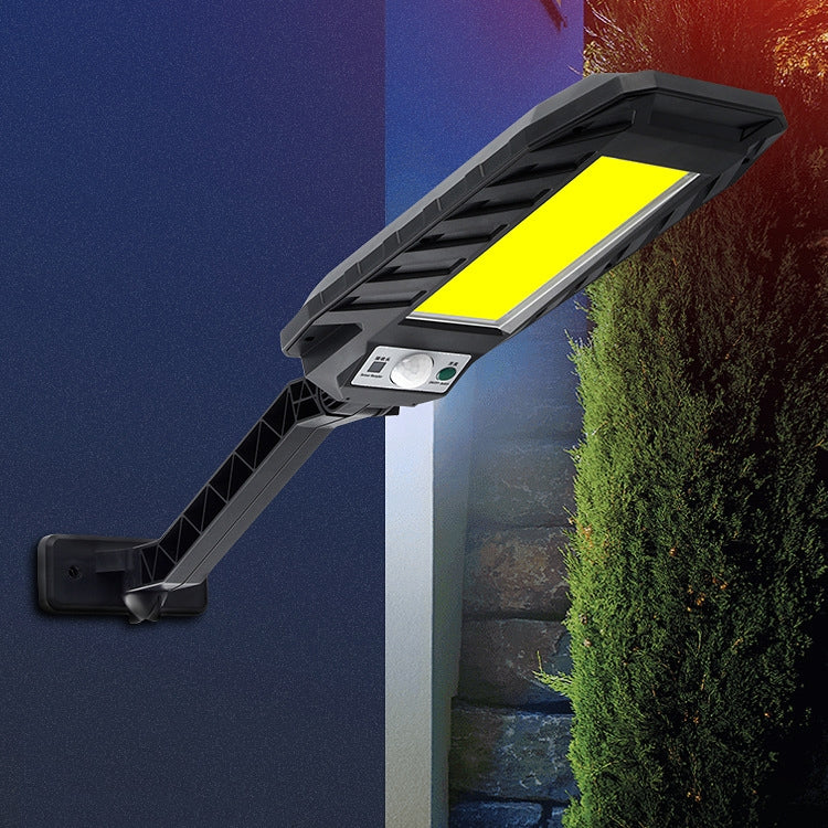 TG-TY050 Solar Diamond Wall Lamp Outdoor Garden Waterproof Body Sensing Remote Control Street Light, Style: 120 COB