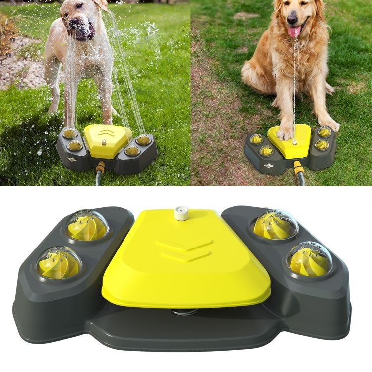 Dog Feet Step On Automatic Feeder Water Dispenser Summer Bathing Water Spray Pet Supplies