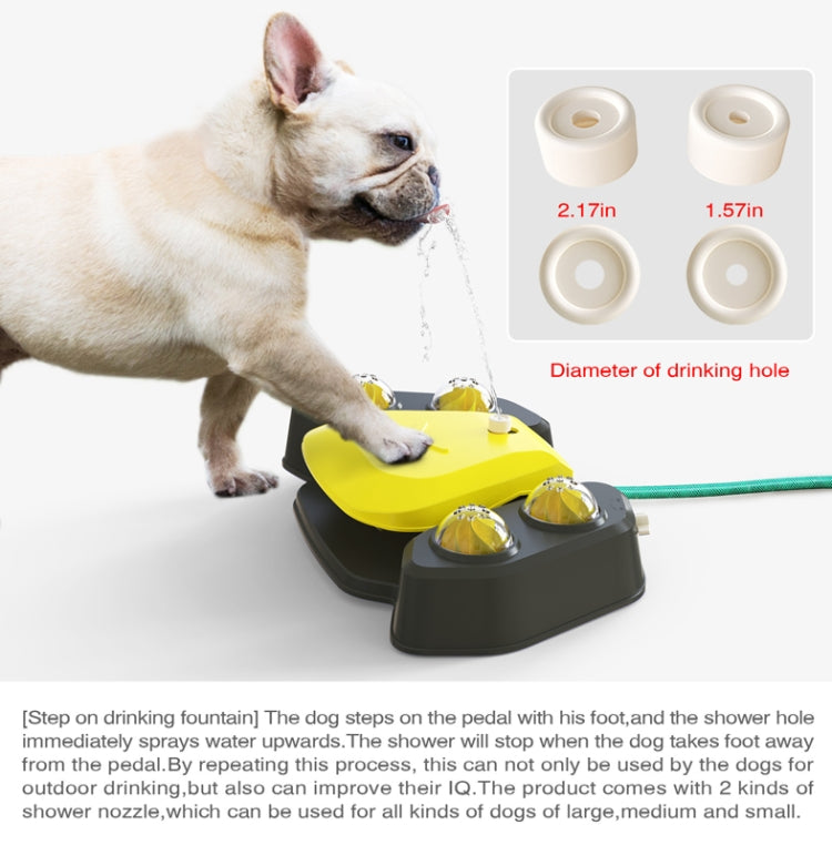 Dog Feet Step On Automatic Feeder Water Dispenser Summer Bathing Water Spray Pet Supplies