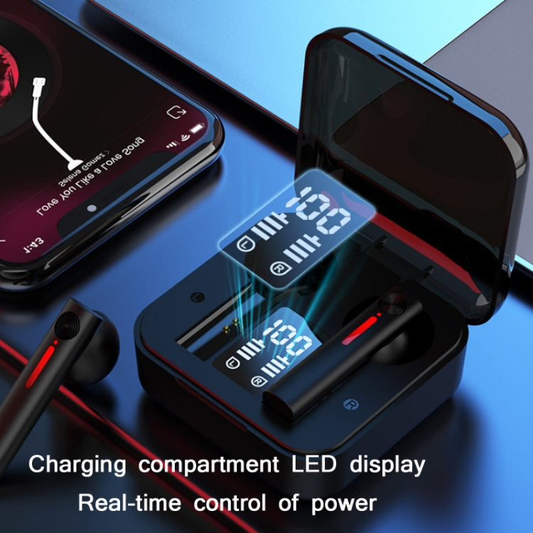 T13 TWS Digital Display Wireless In-Ear Sports Bluetooth Earphones Support Touch Control