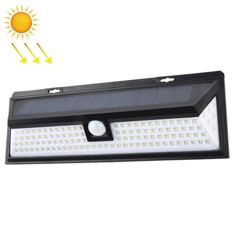 TG-TY00401 118 LED Solar 3-Sides Floodlit Motion Sensing Wall Light Outdoor Garden Corridor Street Light