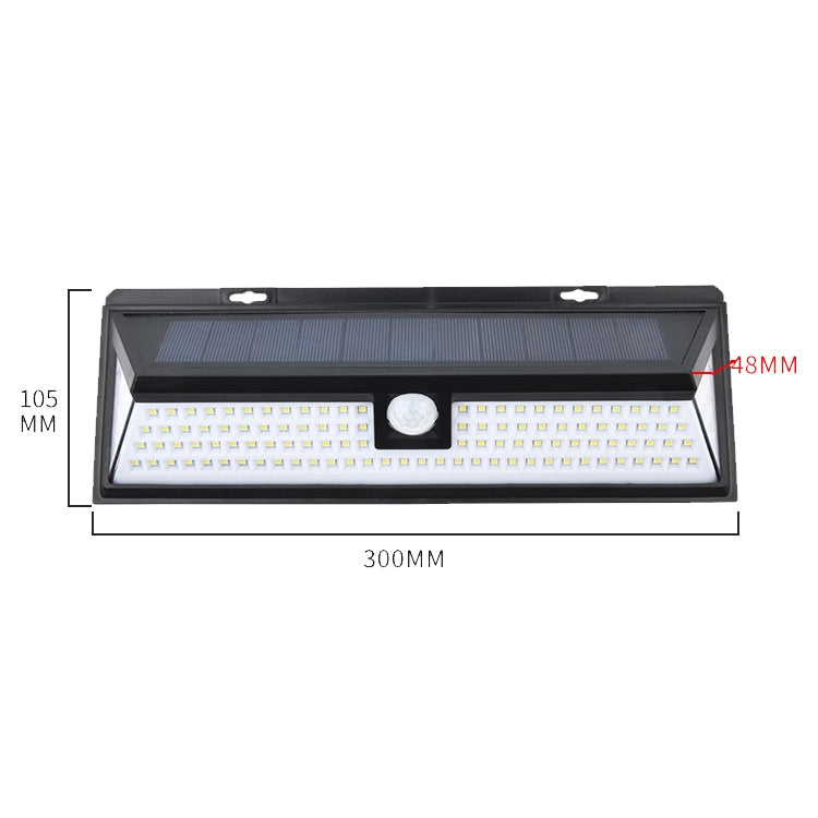 TG-TY00401 118 LED Solar 3-Sides Floodlit Motion Sensing Wall Light Outdoor Garden Corridor Street Light