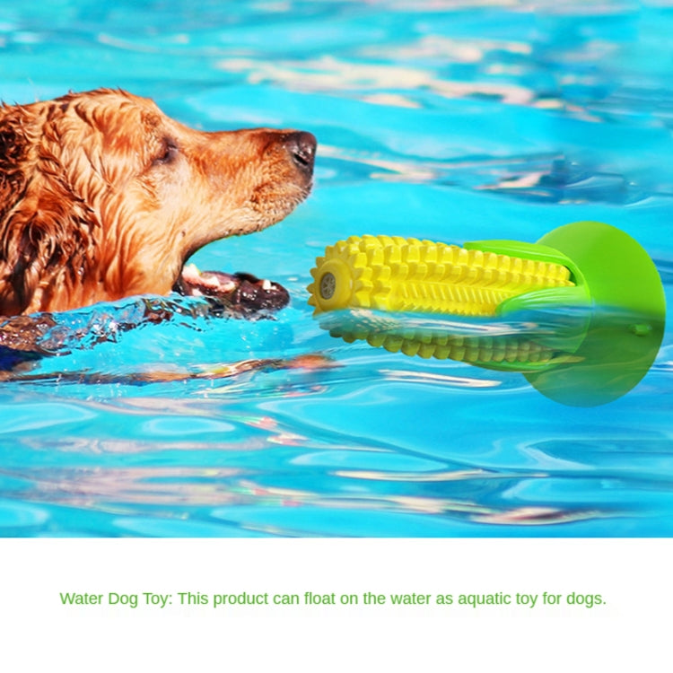 Pet Supplies Suction Cup Corn Sounding Dog Toy Molar Stick Chewing Dog Toothbrush(Classic Corn Three Generations)