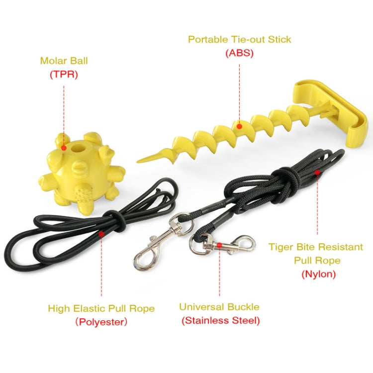 Pet Tethered Dog Pile Dog Molar Ball Traction Rope Toy