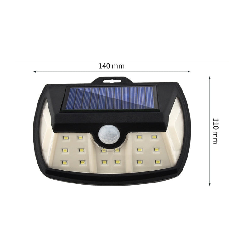 TG-TY064 Three-Sided Floodlit Solar Wall Lamp Body Sensing Landscape Garden Light, Style: 28 SMD