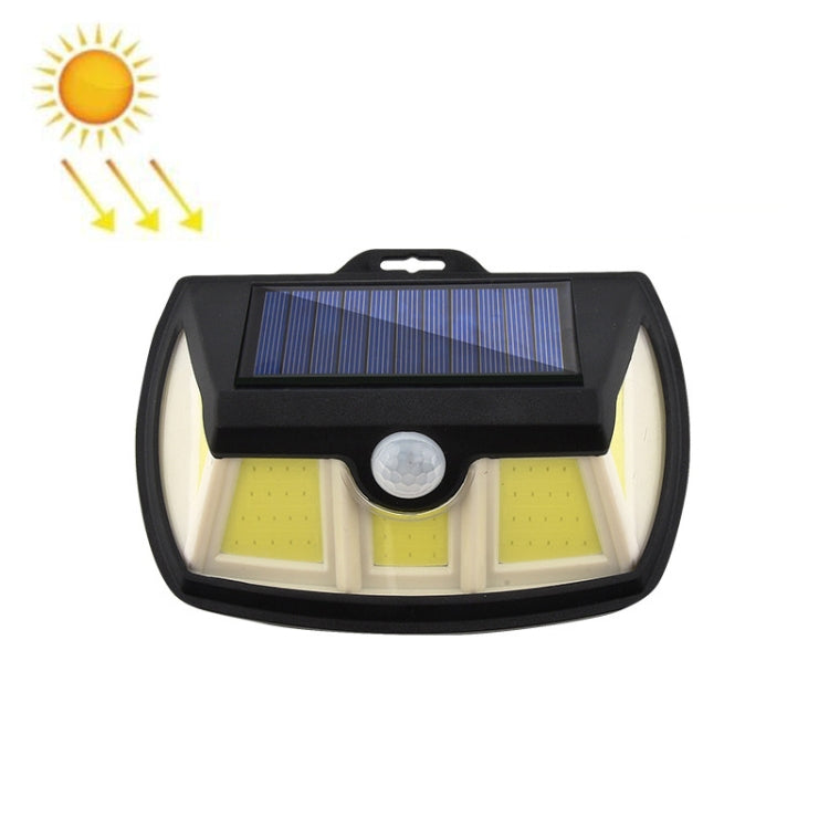 TG-TY064 Three-Sided Floodlit Solar Wall Lamp Body Sensing Landscape Garden Light, Style: 65 COB