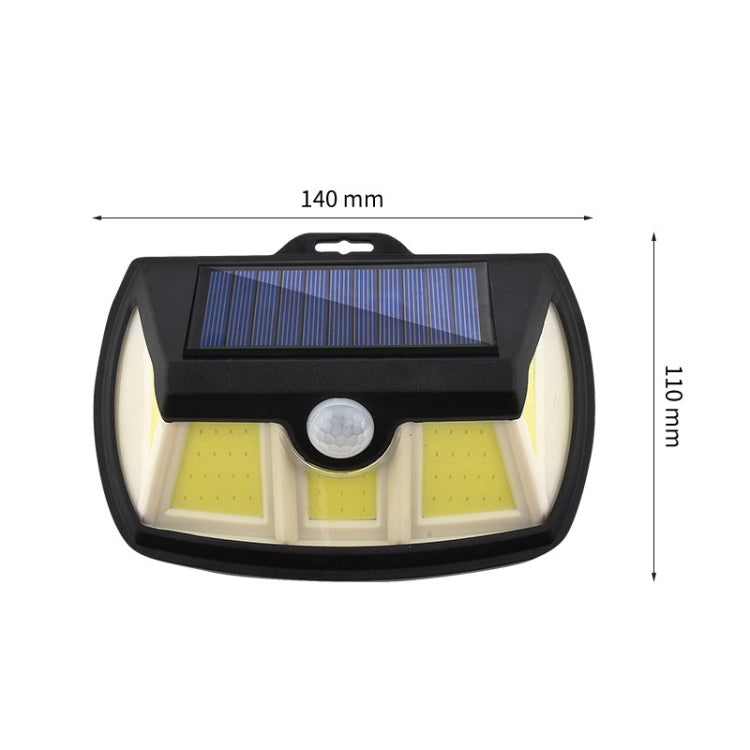 TG-TY064 Three-Sided Floodlit Solar Wall Lamp Body Sensing Landscape Garden Light, Style: 65 COB