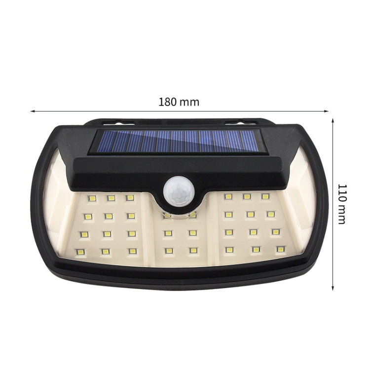 TG-TY064 Three-Sided Floodlit Solar Wall Lamp Body Sensing Landscape Garden Light, Style: 42 SMD