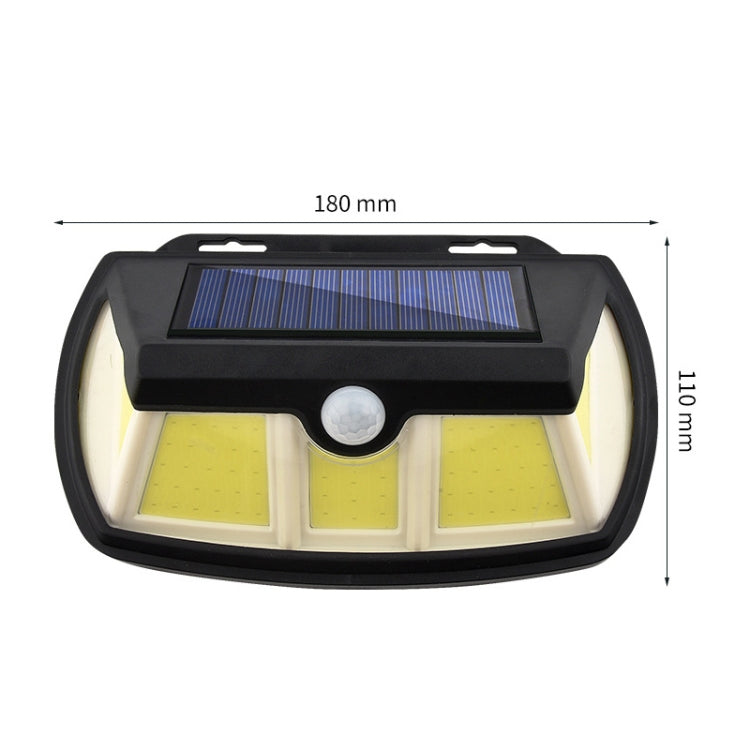 TG-TY064 Three-Sided Floodlit Solar Wall Lamp Body Sensing Landscape Garden Light, Style: 90 COB