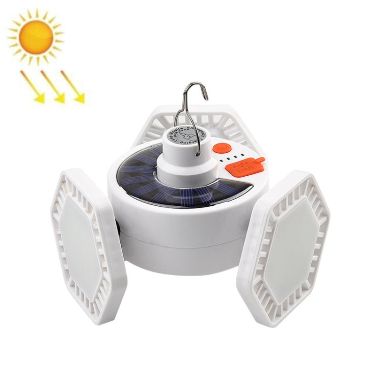 TG-ZP012 126 LED Bulb Lamp Three-Sided Tent Camp Light Solar Rechargeable Emergency Lighting, Style: No Remote Control