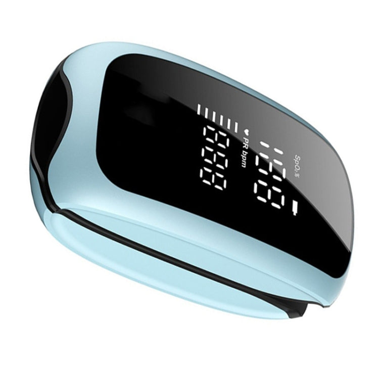 YF-X16 Rechargeable Soft Light Screen Oximeter Heart Rate And Pulse Detector(Gemstone Blue)