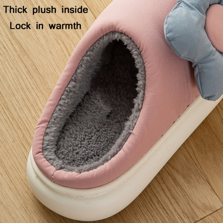 Thick-Soled EVA Autumn Winter Sunflower Couple Home Cotton Slippers, Size: 36/37