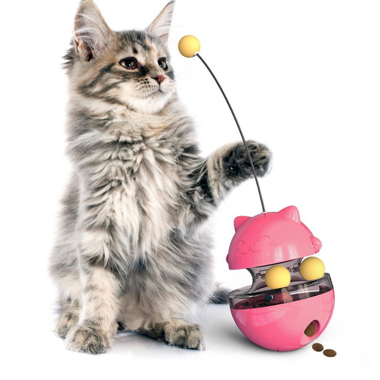 Cat Turntable Toy Leaking Food Ball Funny Cat Stick Tumbler Pet Toy