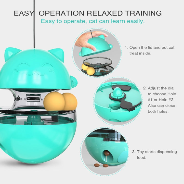 Cat Turntable Toy Leaking Food Ball Funny Cat Stick Tumbler Pet Toy