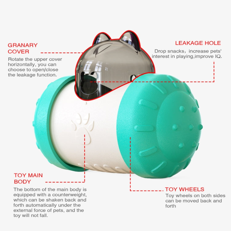 Tumbler Puzzle Slow Food Leakage Food Ball Without Electric Pet Dog Toys