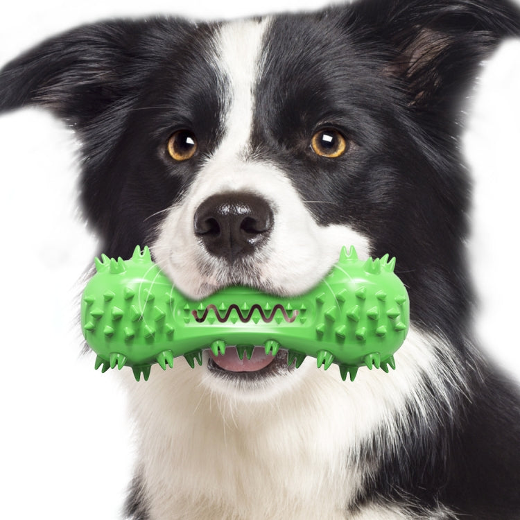 Sounding Dumbbell Dog Toy Molar Stick Resistant Biting Bone Toothbrush Pet Supplies