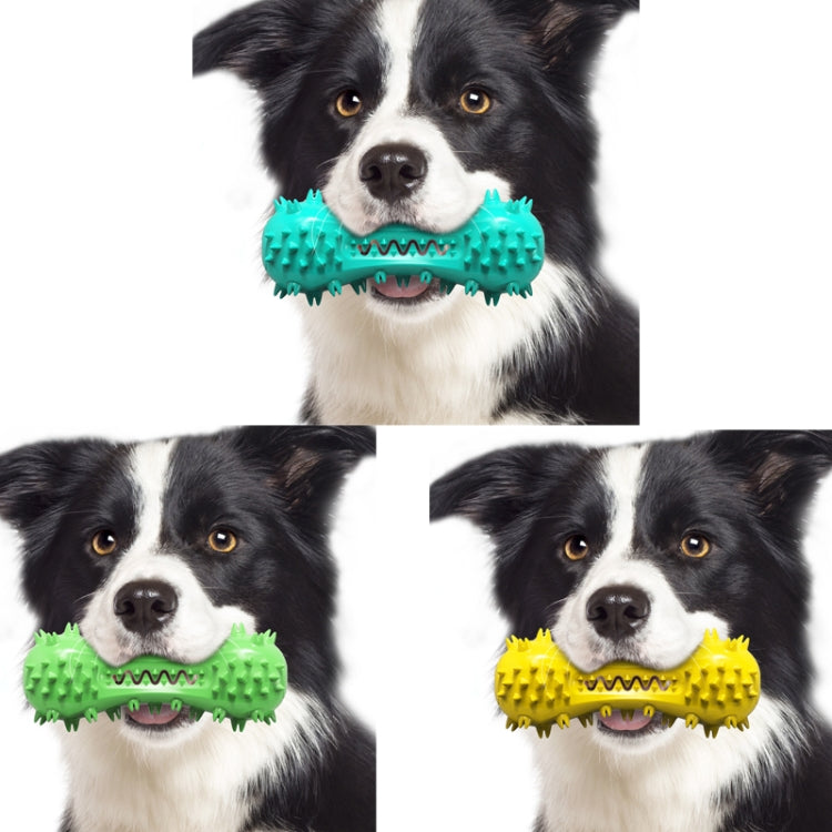 Sounding Dumbbell Dog Toy Molar Stick Resistant Biting Bone Toothbrush Pet Supplies
