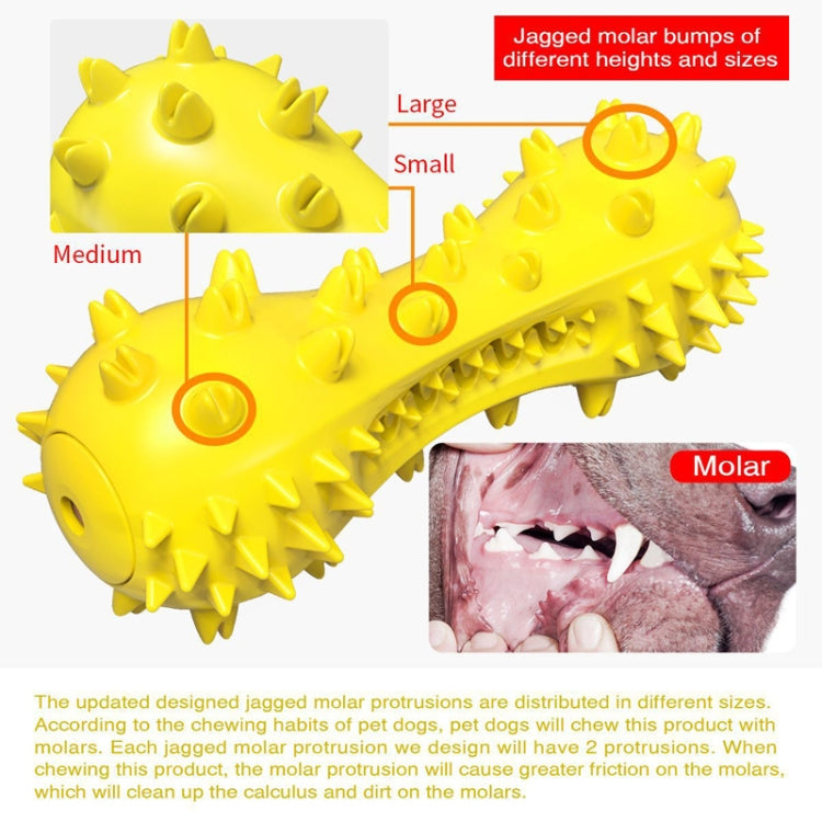 Sounding Dumbbell Dog Toy Molar Stick Resistant Biting Bone Toothbrush Pet Supplies