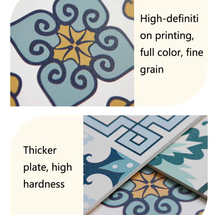 5 PCS Kitchen Waterproof And Oil-Proof Background Wall Stickers Bathroom Thickened Tiles Self-Adhesive Tile Wall Stickers