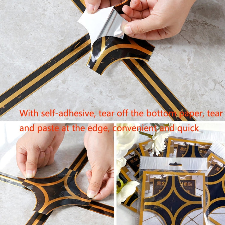2 Sets Gap Beautification Moisture-Proof Wear-Resistant Floor Stickers