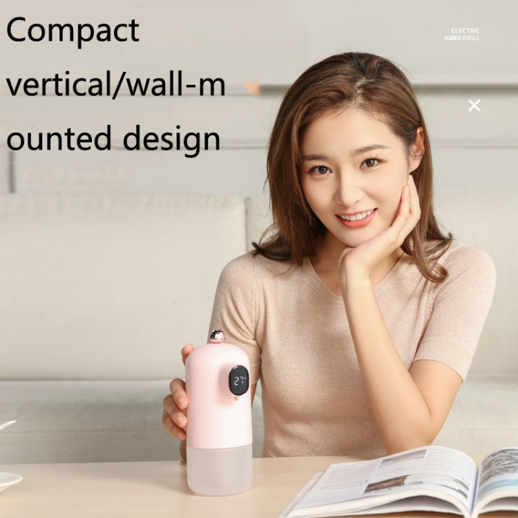 G6 Automatic Induction Soap Dispenser Smart Household Wall-Mounted Foam Hand Washing Machine, Color: Pink