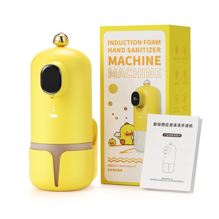 G6 Automatic Induction Soap Dispenser Smart Household Wall-Mounted Foam Hand Washing Machine, Color: Yellow