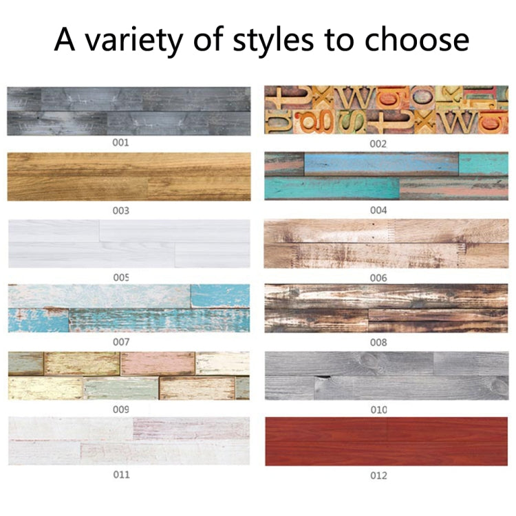 PVC Wood Grain Wall Stickers Bedroom Waterproof Wood Board Stickers Living Room Self-Adhesive Non-Slip Floor Stickers, Specification: Dumb Film Style