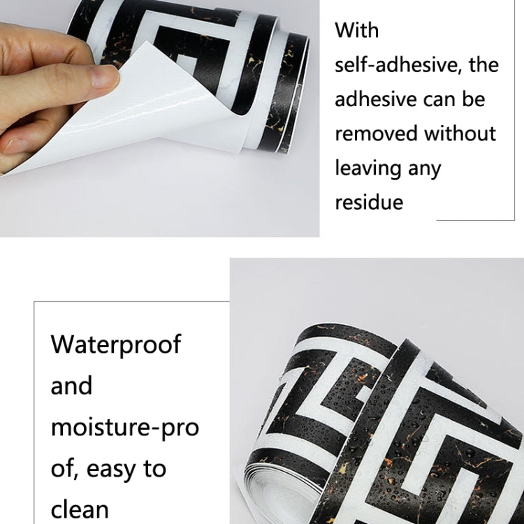 Imitation Marble 3D Relief Wall Sticker Living Room Anchor Sticker