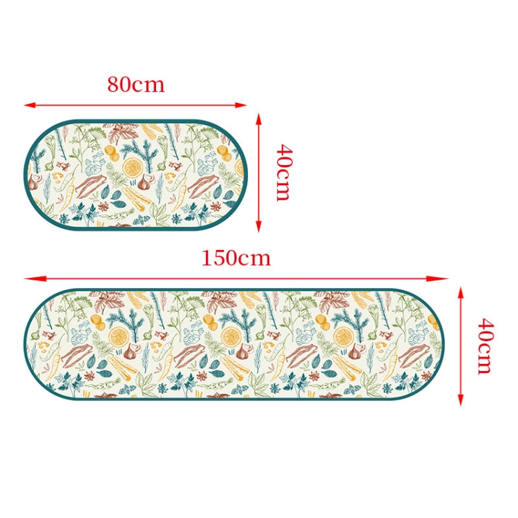 PVC Kitchen Non-Slip Floor Stickers Thickened Stickers Household Waterproof Floor Mats, Specification: 40x150cm