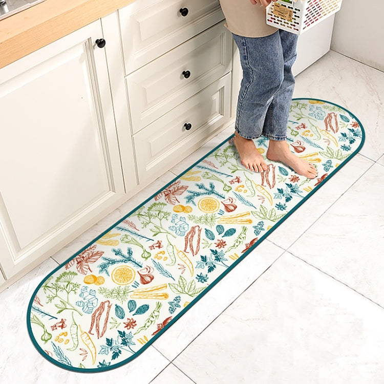 PVC Kitchen Non-Slip Floor Stickers Thickened Stickers Household Waterproof Floor Mats, Specification: 40x150cm