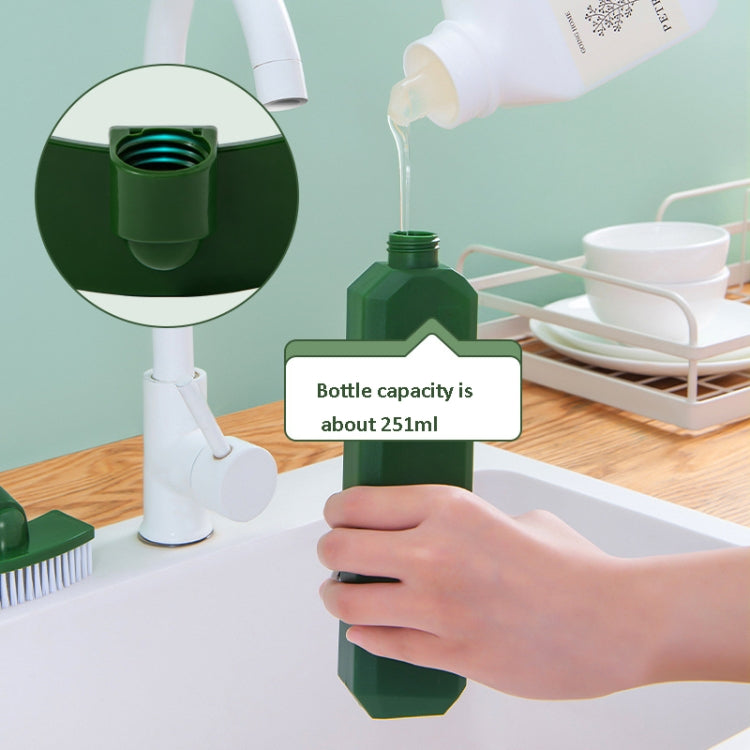 Multifunctional Add Liquid Kitchen Cleaning Bottle Brush Sink Brush Bathroom Wall Bathtub Sponge Brush