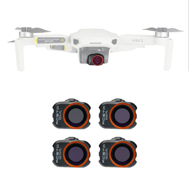 RCSTQ 4 in 1 ND4/8/16/32-PL Filter For DJI Mini / Mini 2 / Mini SE