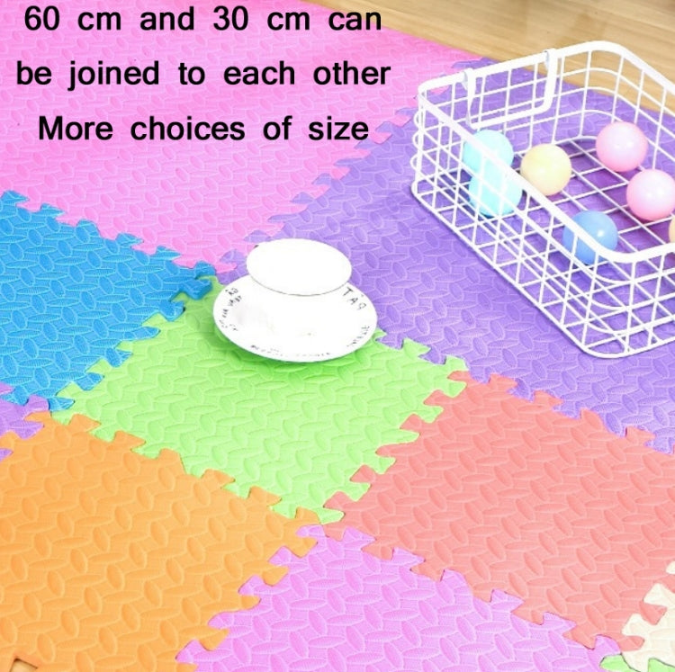 10 PCS Household Children Bedroom Stitching Leaf Pattern Thick Foam Crawling Mat, Size: 60x1.0cm