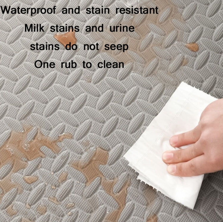 10 PCS Household Children Bedroom Stitching Leaf Pattern Thick Foam Crawling Mat, Size: 60x1.0cm