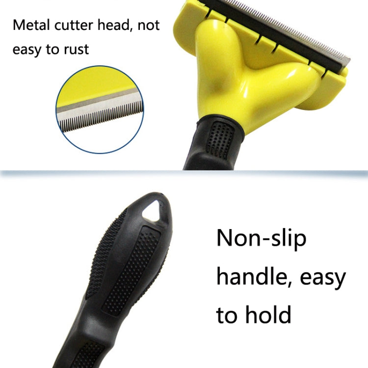 Dog Comb Pet Grooming Tool Hair Removal Knife Hair Removal Comb Pet Supplies, Specification: Medium