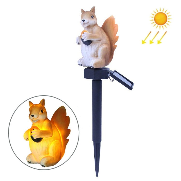 LED Solar Squirrel Lawn Light Outdoor Garden Decoration Landscape Light(Warm White Light)