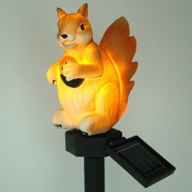 LED Solar Squirrel Lawn Light Outdoor Garden Decoration Landscape Light(Warm White Light)