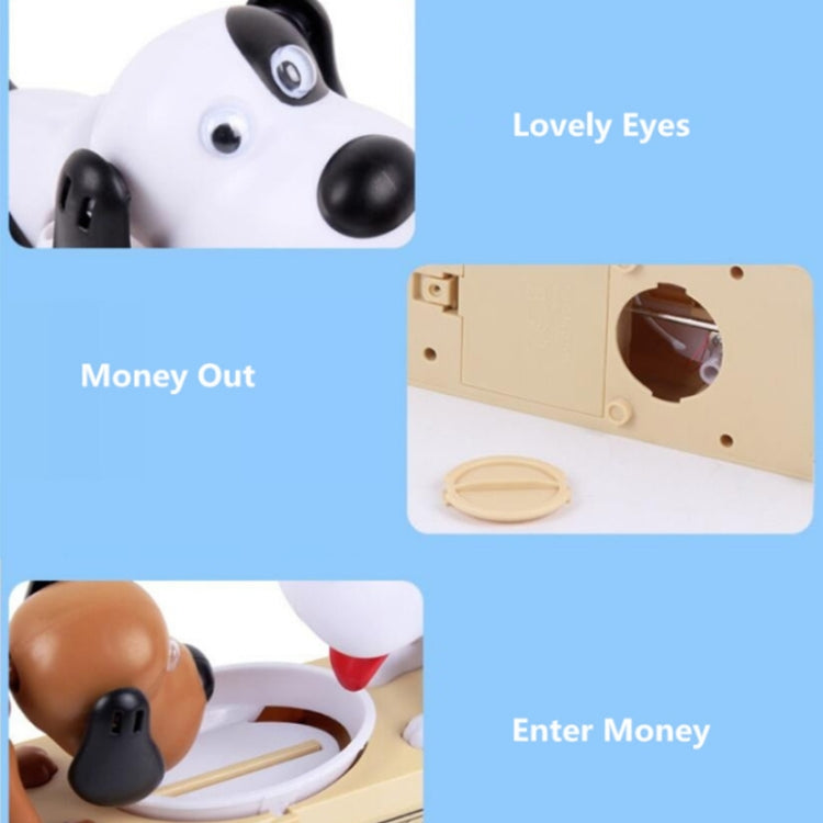 6690 Grab Money Dog Piggy Bank Electric Cartoon Stealing Money Dog Coin Piggy Bank Gift For Children