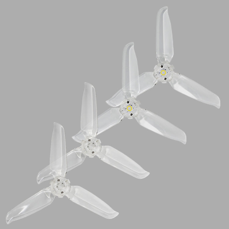 RCSTQ Drone Aircraft Transparent Three-Blade Propeller For DJI FPV(Two Pairs)