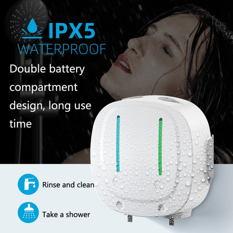 LZD-V11 Free Contact Multi-Purpose Wall Hanging Automatic Induction Soap Machine Intelligent Infrared Induction Double-Head Soap Dispenser(White)