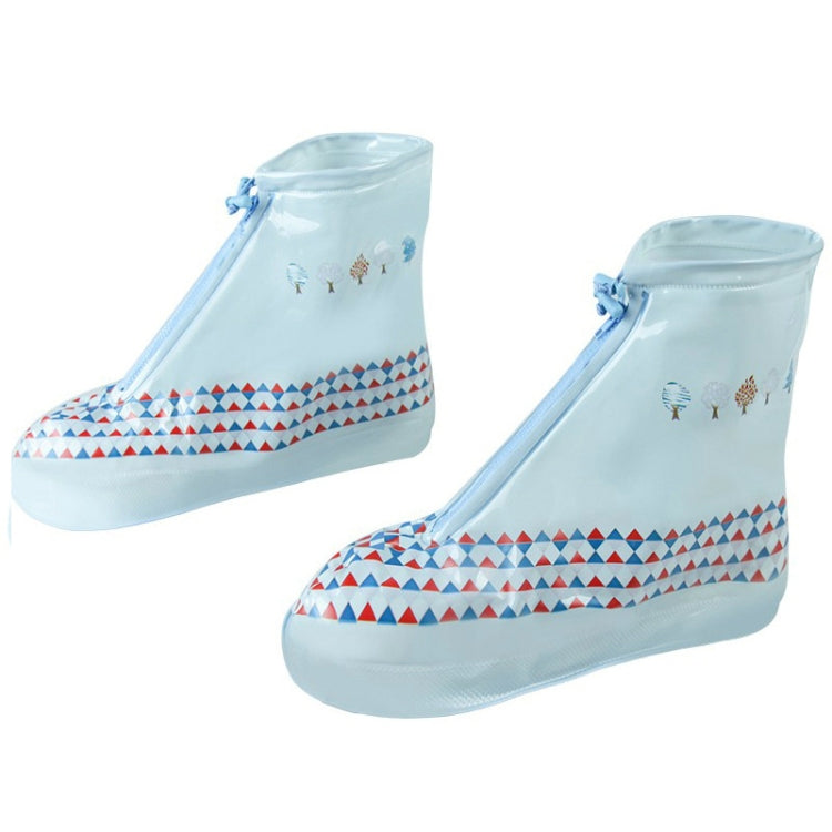 Rainy Day Waterproof Non-Slip Thick Wear-Resistant Rain Boots Overshoe Covers, Size: Large 42-44(Forest)