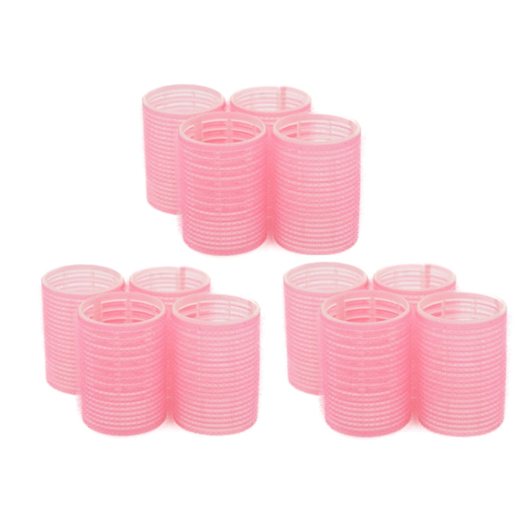 12 PCS/Set Self-Adhesive Curling Iron Hair Core Fluffy Hairdressing Toolï¼ŒRandom Colour Delivery, Specification: 63x36mm