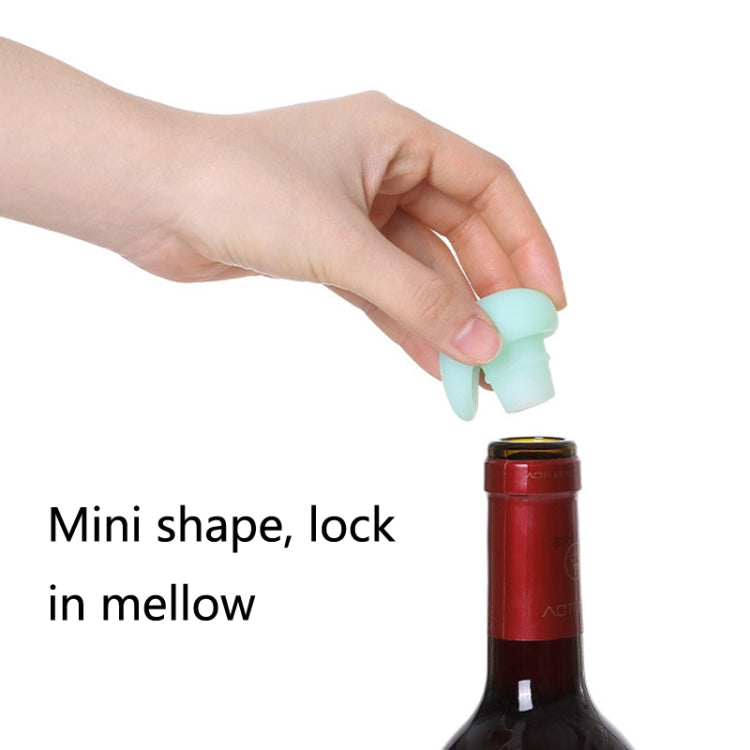 3 Sets SH-124 Wine Stopper Oil Bottle Silicone Bottle Stopper Kitchen Household Leak-Proof Oiler Seasoning Bottle Stopper