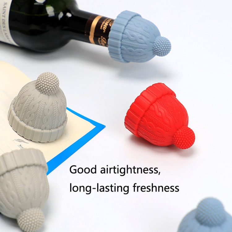 2 PCS Hat Type Silicone Wine Bottle Fresh-Keeping Stopper
