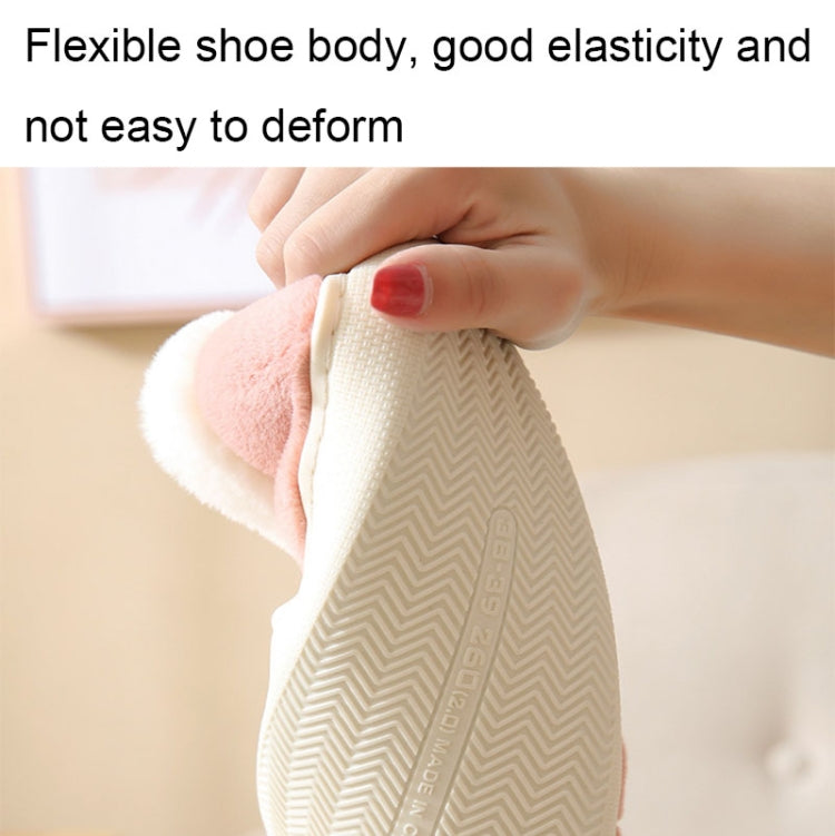 Autumn and Winter Plaid Thickened Warm Cotton Slippers Non-slip Home Cotton Shoes, Size:42-43