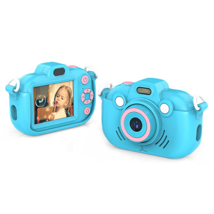 DC502 2.4-Inch 16X Zoom 2.7K Video Recording Children Digital Camera, Color: Blue No Card