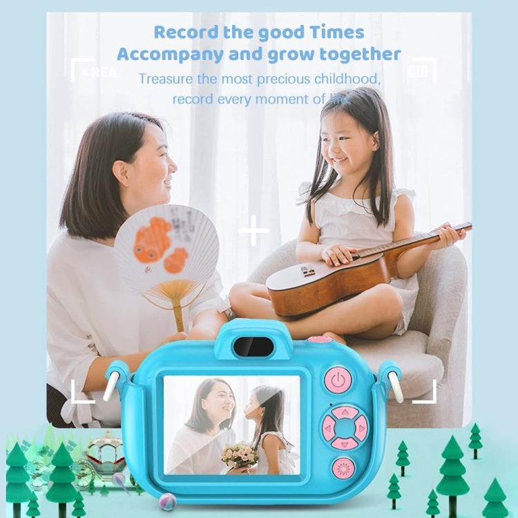 DC502 2.4-Inch 16X Zoom 2.7K Video Recording Children Digital Camera, Color: Blue No Card
